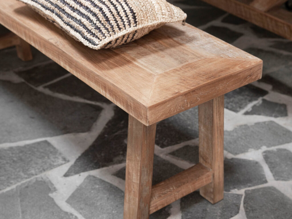 teakhouten eetkamerbank dtp home