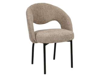 zandkleurige eetkamerstoel