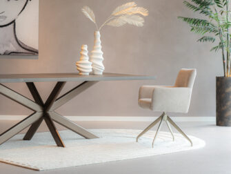 champagne metaalkleur stoel poot eetkamer