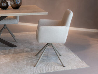 Draaibare eetkamerstoel metaal magnum kleur