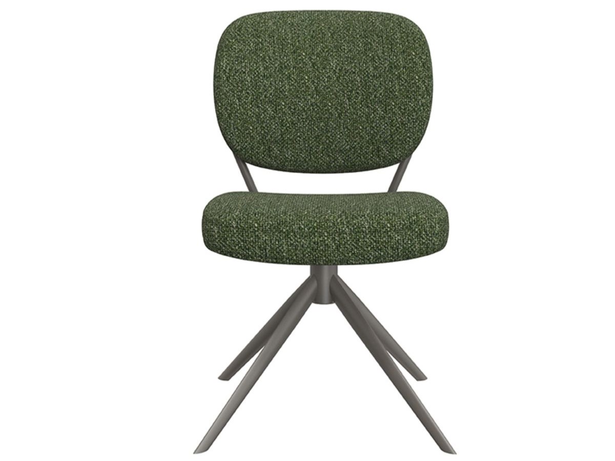 Eetkamerstoel Axton - forest - zonder arm - metaalkleur dark green