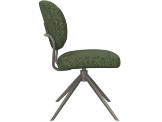 Eetkamerstoel Axton - forest - zonder arm - metaalkleur dark green