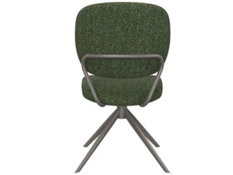 Eetkamerstoel Axton - forest - zonder arm - metaalkleur dark green