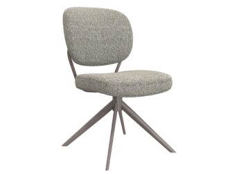 Eetkamerstoel Axton - mushroom - zonder arm - metaalkleur brons