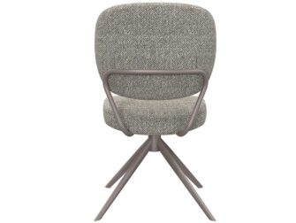 Eetkamerstoel Axton - mushroom - zonder arm - metaalkleur brons