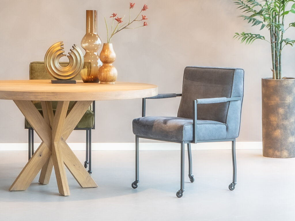 eetkamerstoelen met leuning microleder