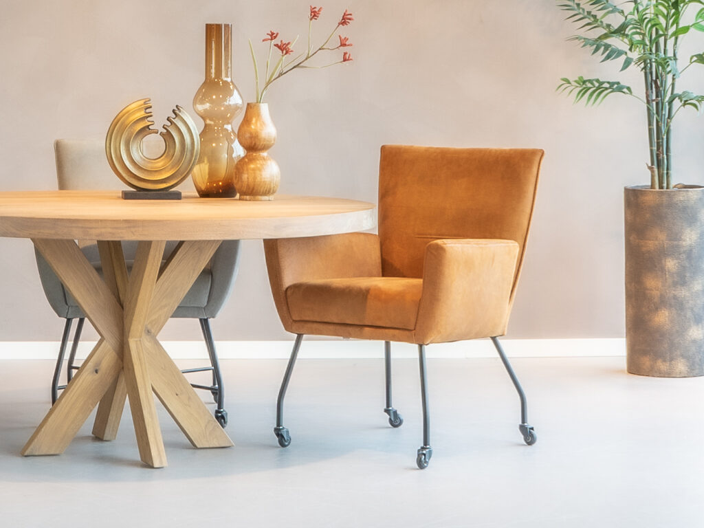 eetkamerstoel XL company leer