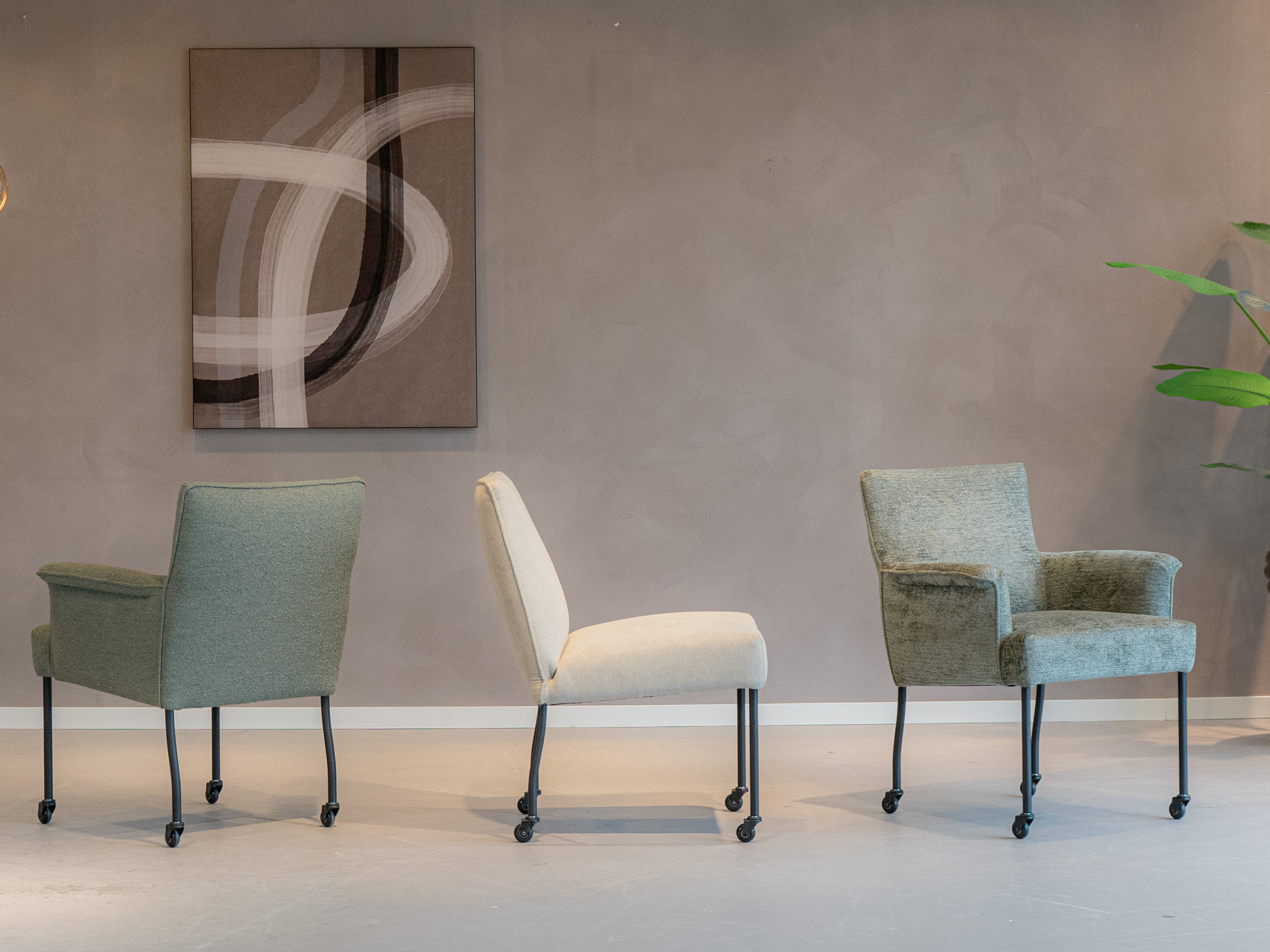 Eetkamerstoel Cazorla - alpine sage - mine shell - fusion thyme