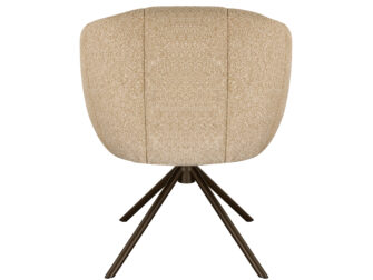 Eetkamerstoel Cloud - beige - metaalkleur anodic brown Eetkamerstoel Cloud - beige - metaalkleur anodic brown