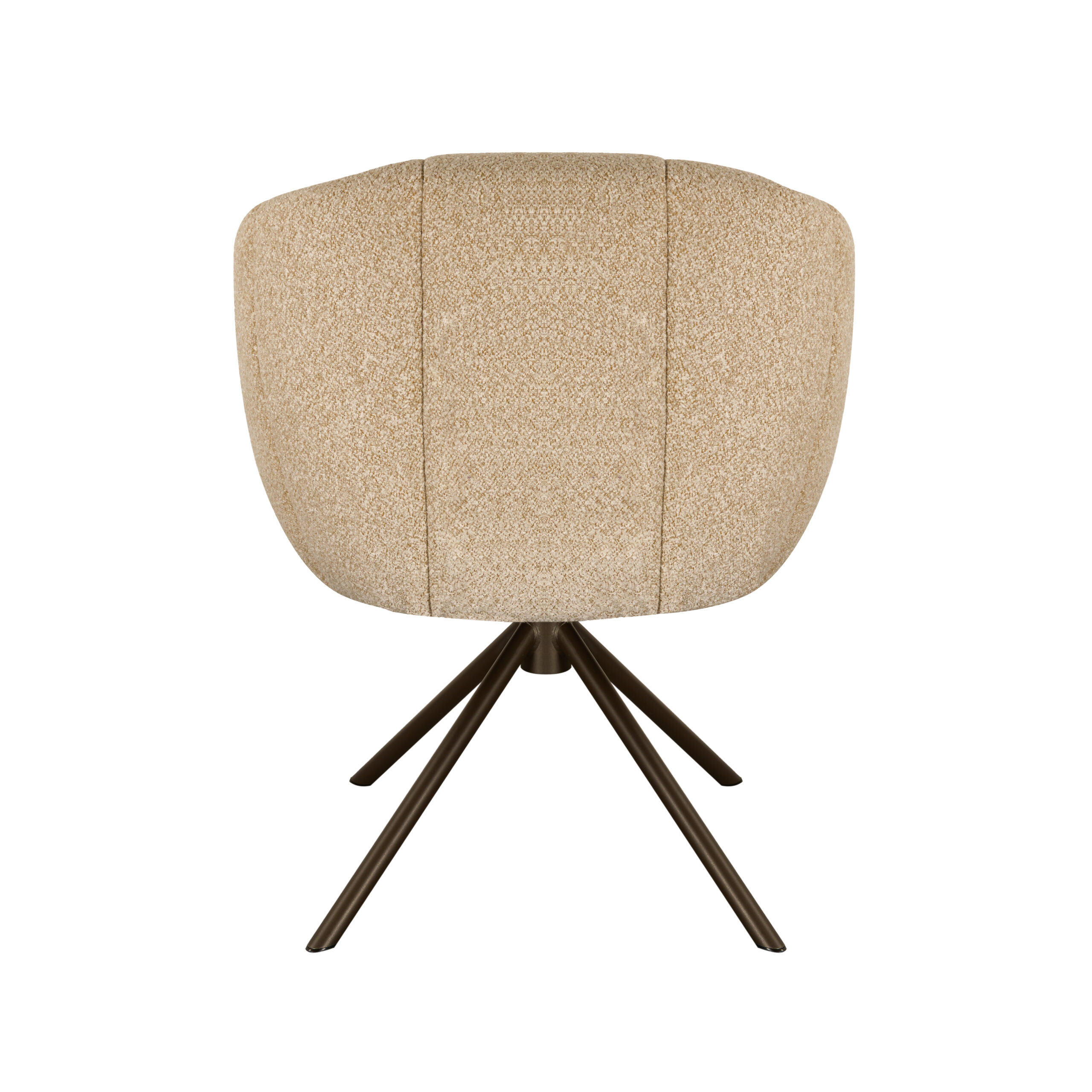 Eetkamerstoel Cloud - beige - metaalkleur anodic brown