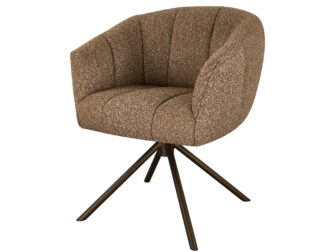 Eetkamerstoel Cloud - taupe - metaalkleur anodic brown Eetkamerstoel Cloud - taupe - metaalkleur anodic brown