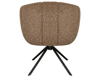 Eetkamerstoel Cloud - taupe - metaalkleur zwart Eetkamerstoel Cloud - taupe - metaalkleur zwart