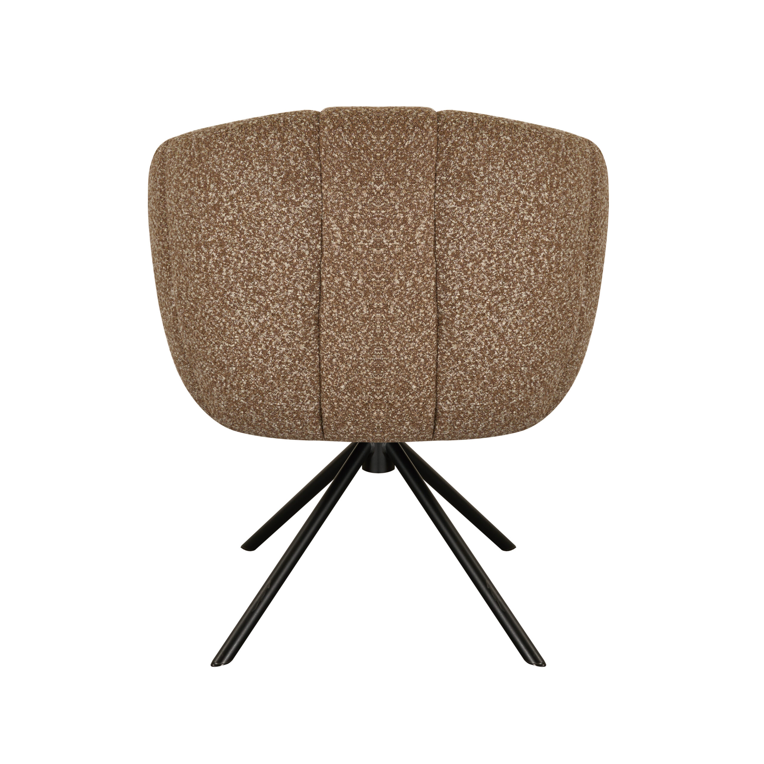 Eetkamerstoel Cloud - taupe - metaalkleur zwart