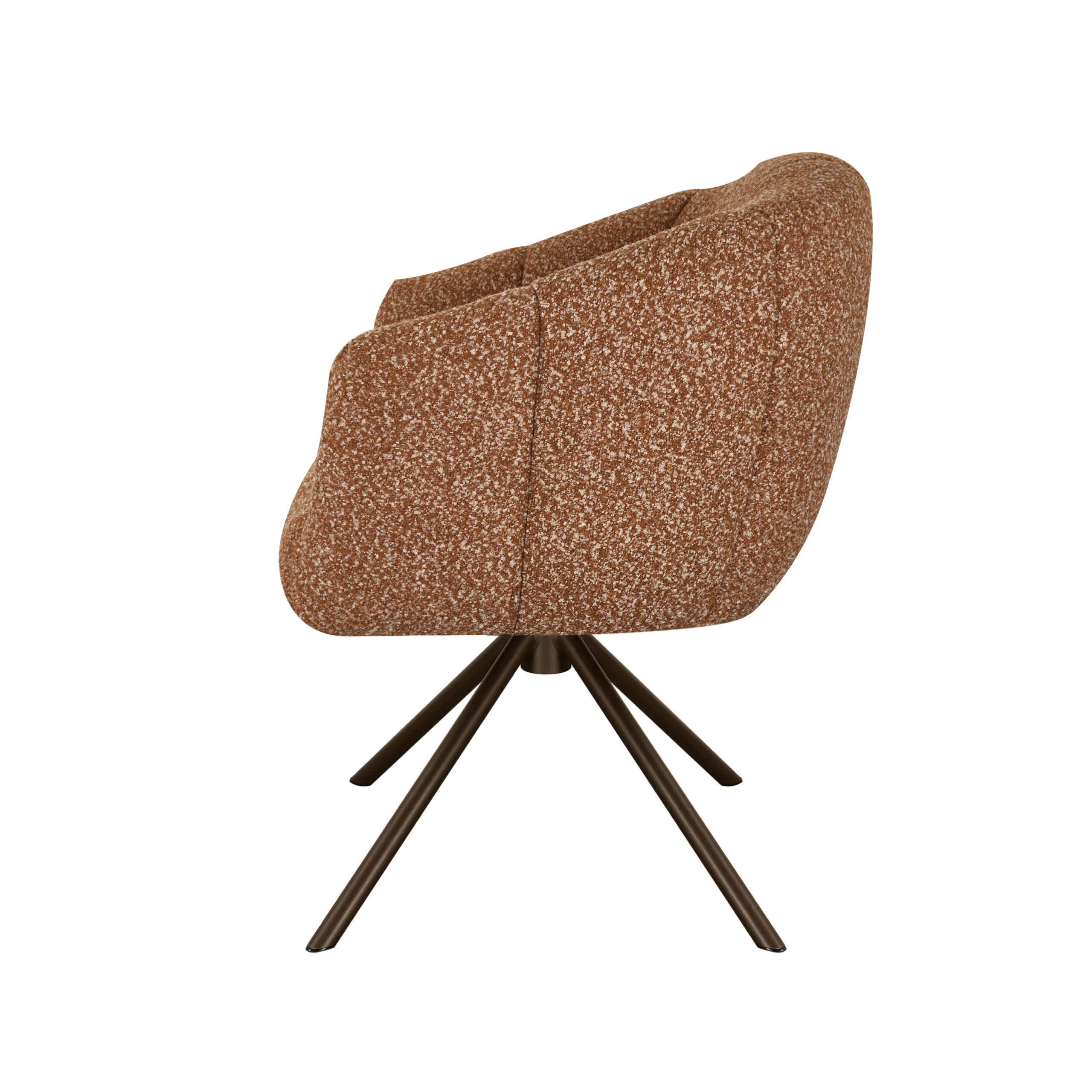 Eetkamerstoel Cloud - terra - metaalkleur anodic brown