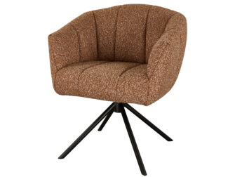 Eetkamerstoel Cloud - terra - metaalkleur zwart Eetkamerstoel Cloud - terra - metaalkleur zwart