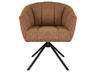 Eetkamerstoel Cloud - terra - metaalkleur zwart Eetkamerstoel Cloud - terra - metaalkleur zwart