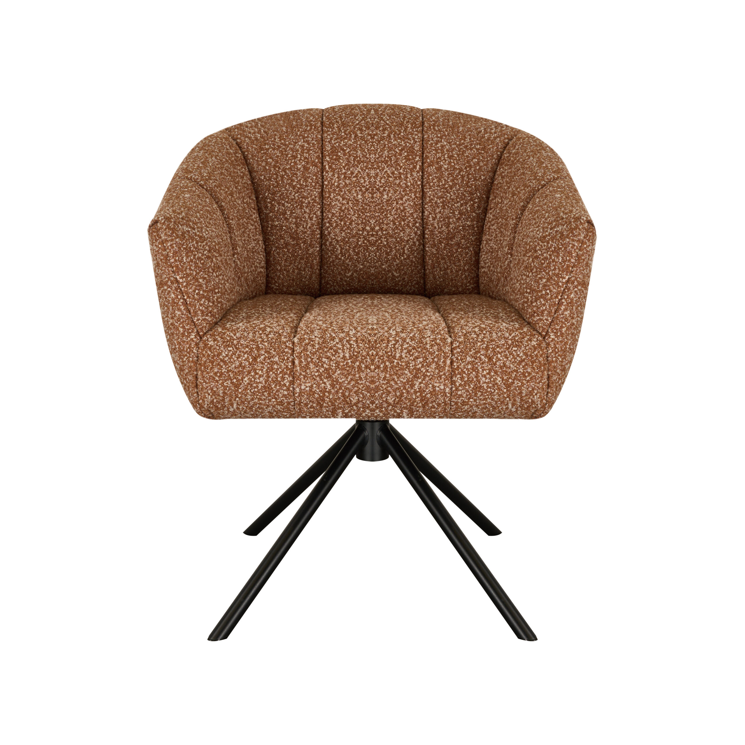 Eetkamerstoel Cloud - terra - metaalkleur zwart