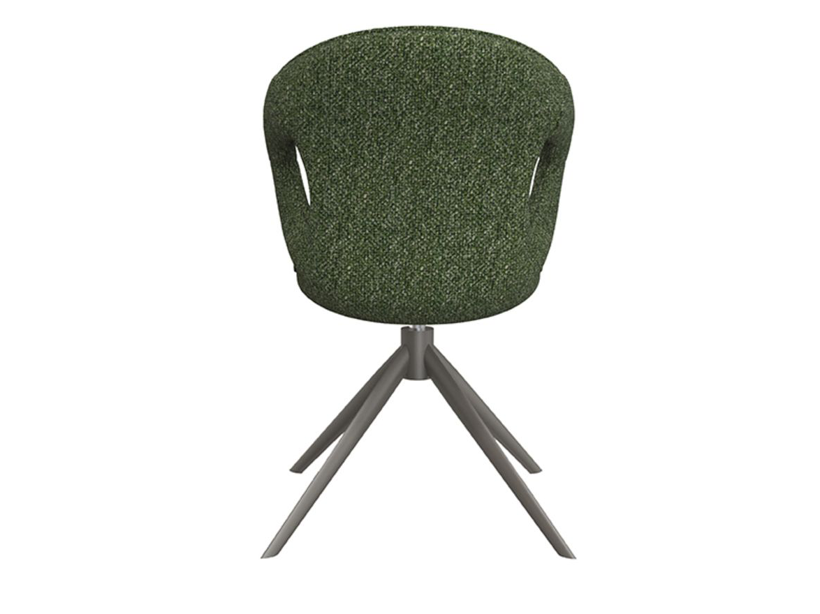 Eetkamerstoel Corvo - forest - met arm - metaalkleur dark green