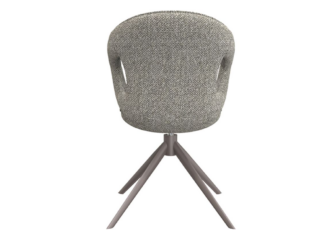 Eetkamerstoel Corvo - mushroom - met arm - metaalkleur brons