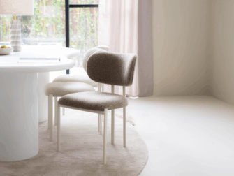 eetkamerstoel met wit frame