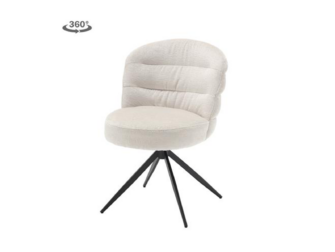 Eetkamerstoel Evia - almond white - met arm