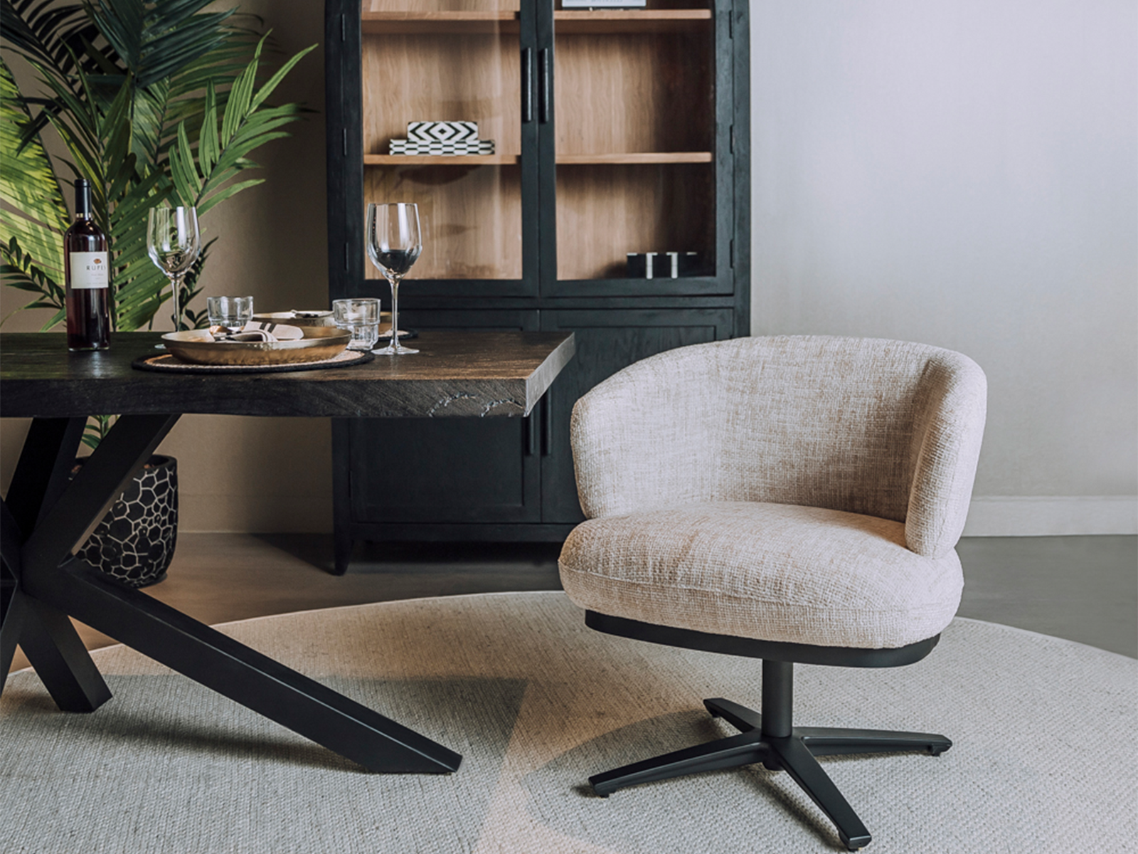 draaibaar 360 graden eetkamerstoel