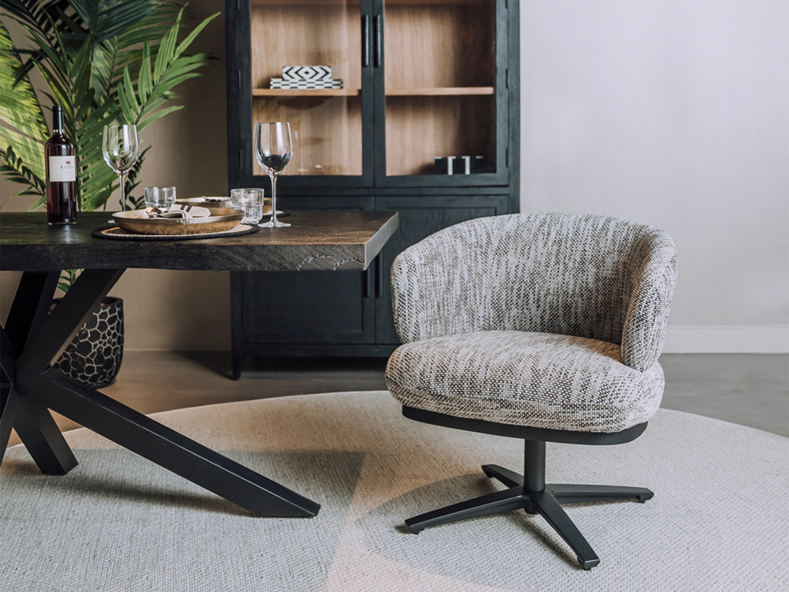 luxe kuip eetkamerstoel