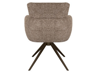 Eetkamerstoel Fay - liver - metaalkleur anodic brown Eetkamerstoel Fay - liver - metaalkleur anodic brown