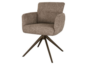 Eetkamerstoel Fay - liver - metaalkleur anodic brown Eetkamerstoel Fay - liver - metaalkleur anodic brown