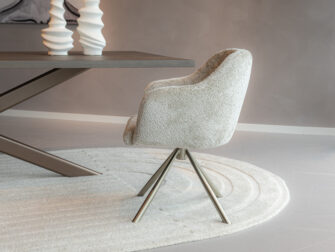 draaibare eetkamerstoel khaki