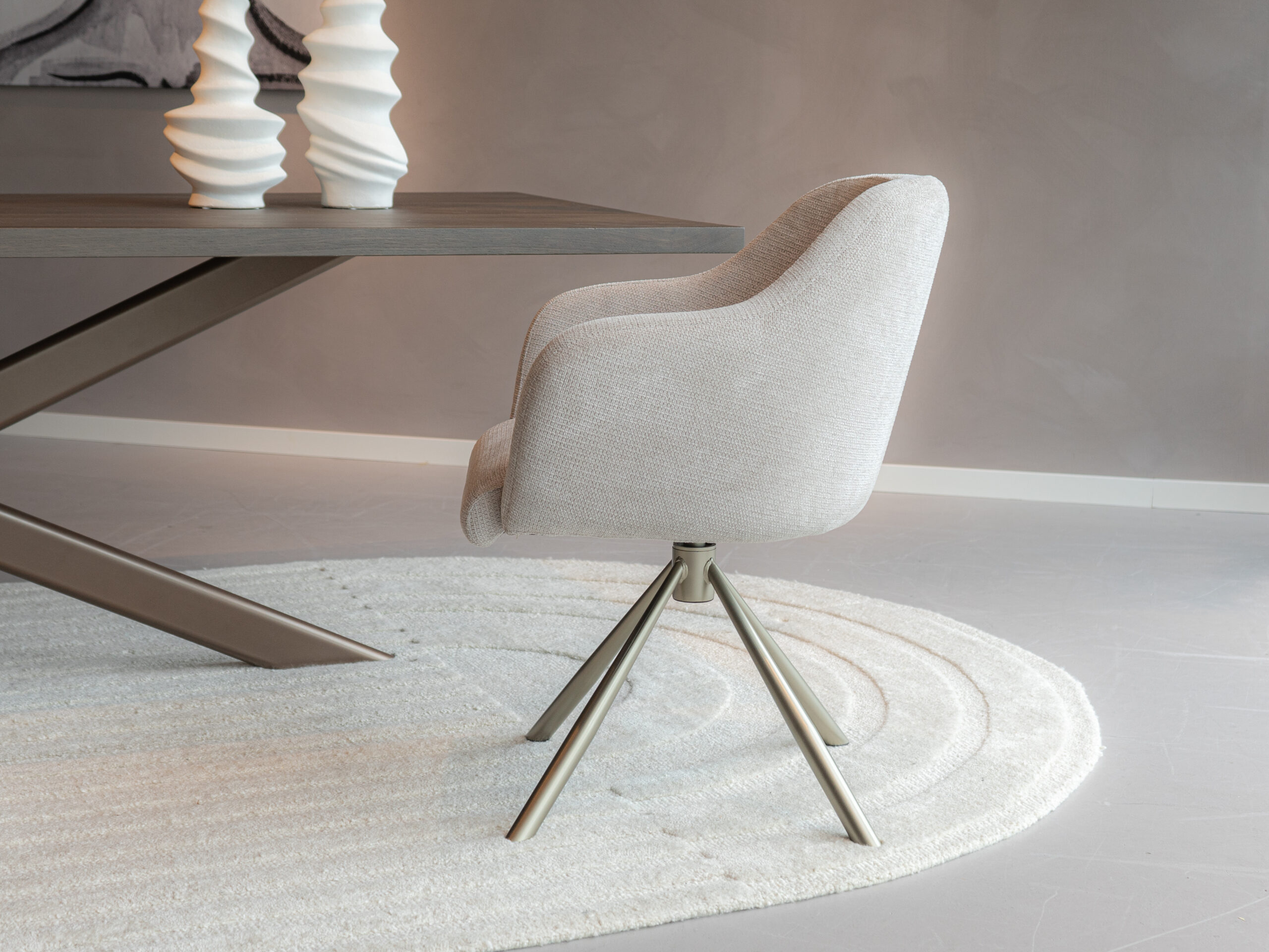 champagne eetkamerstoelen