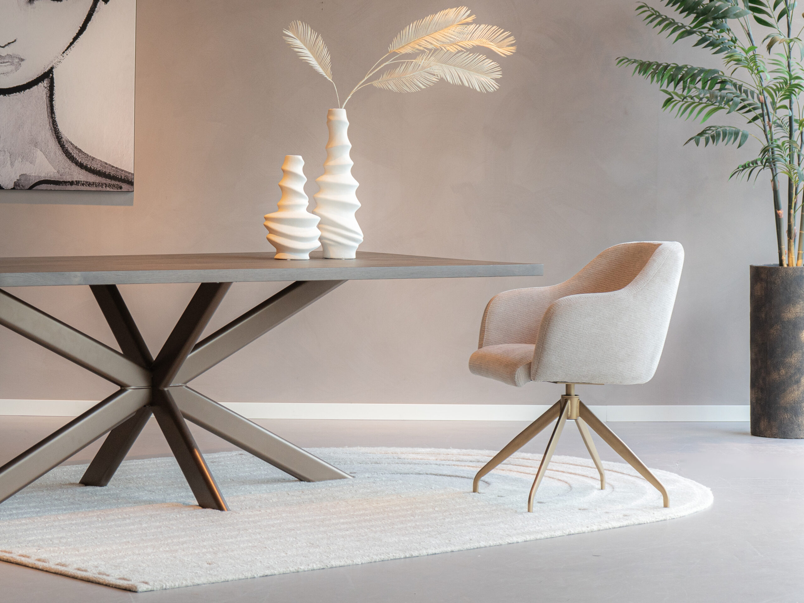 eetkamerstoel brons auto return