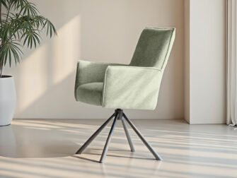 Comfortabele stoel met ergonomische rug