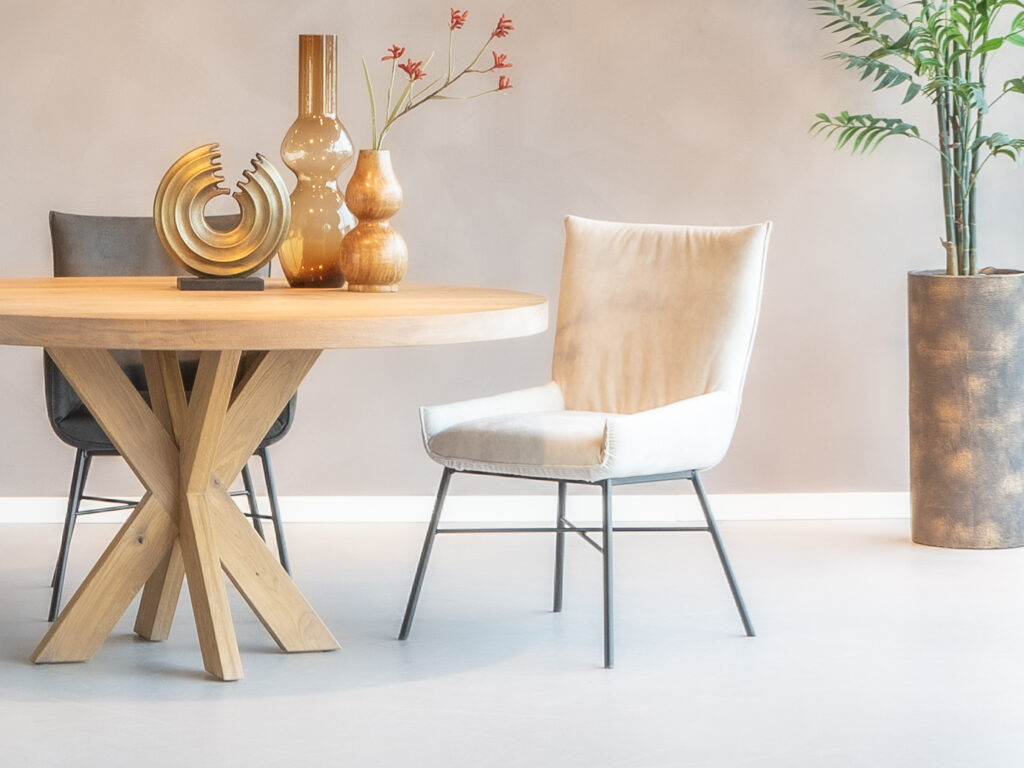 stoere eetkamerstoelen velvet