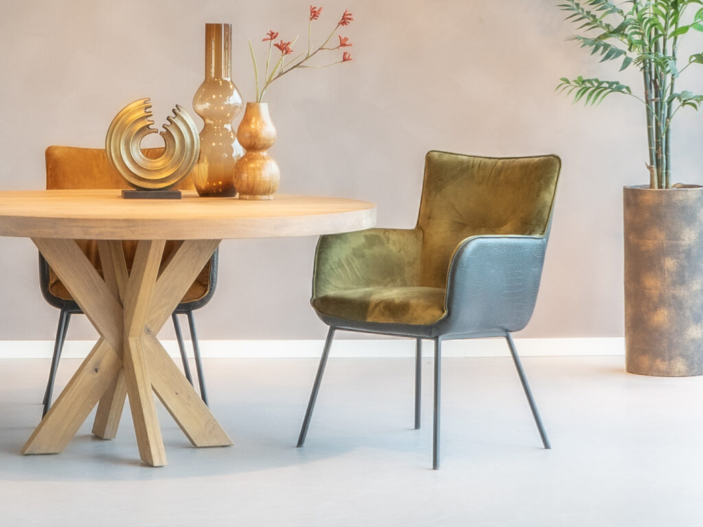 mooi eetkamerstoelen leer