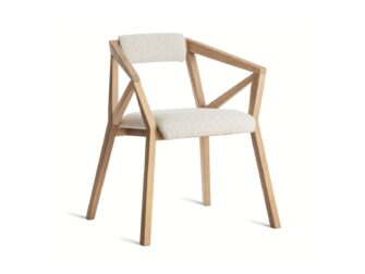 abstracte houten eetkamerstoelen