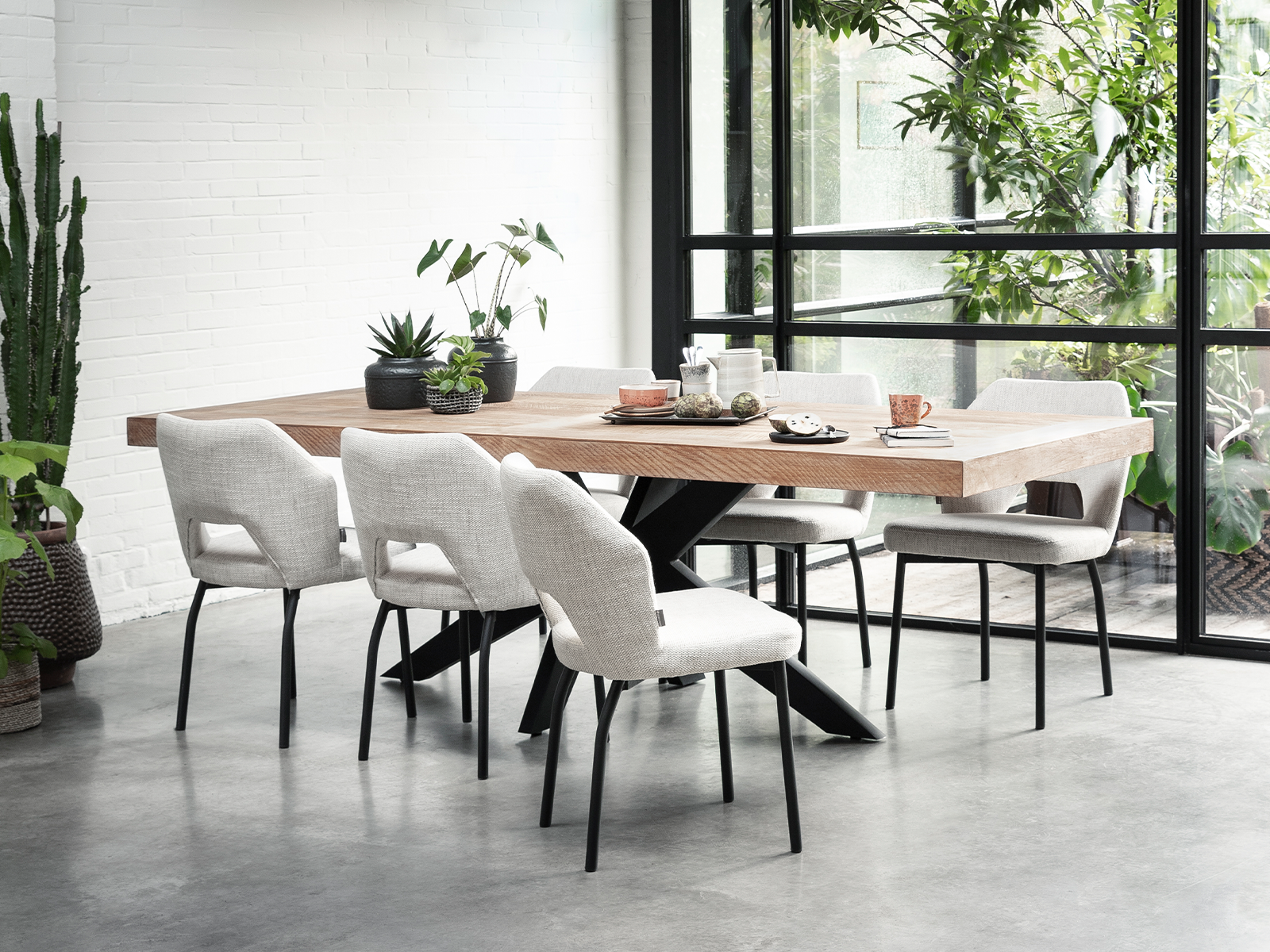 eetkamerstoel met open rug