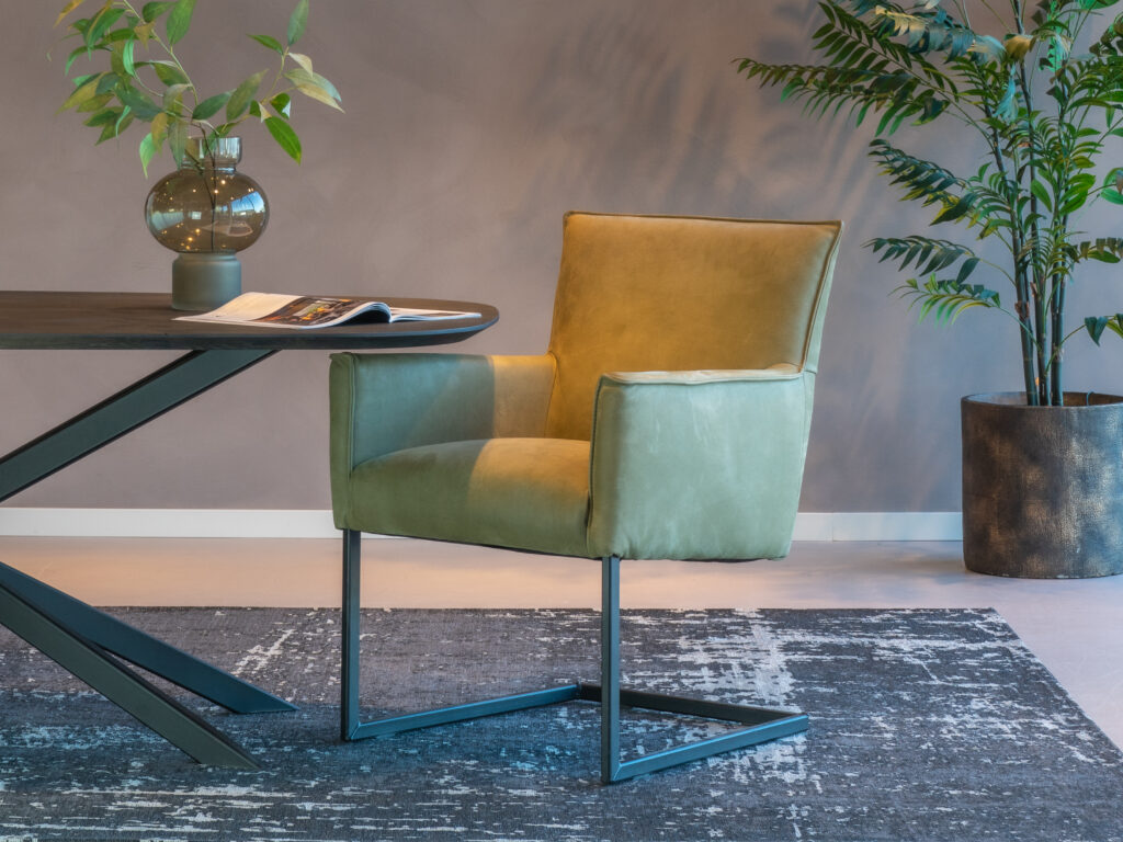 luxe eetkamerstoel met armleuningen