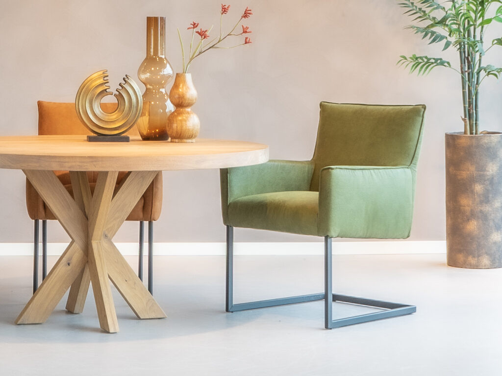 groene design eetkamerstoelen