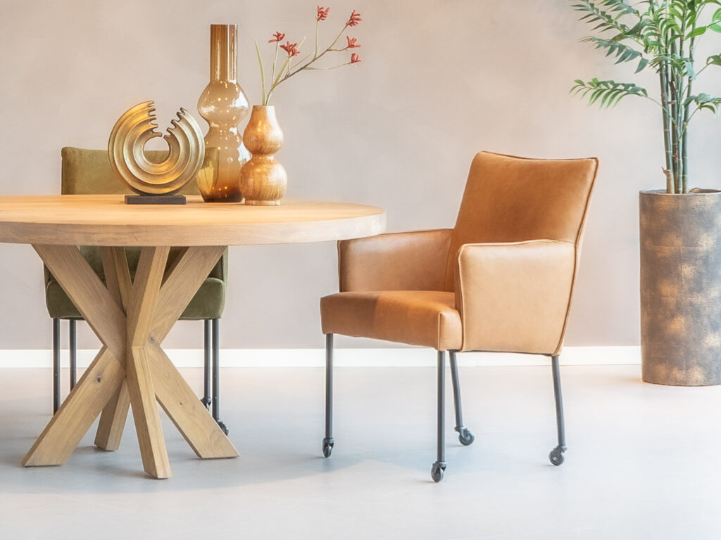 eetkamerstoeltjes met wielen