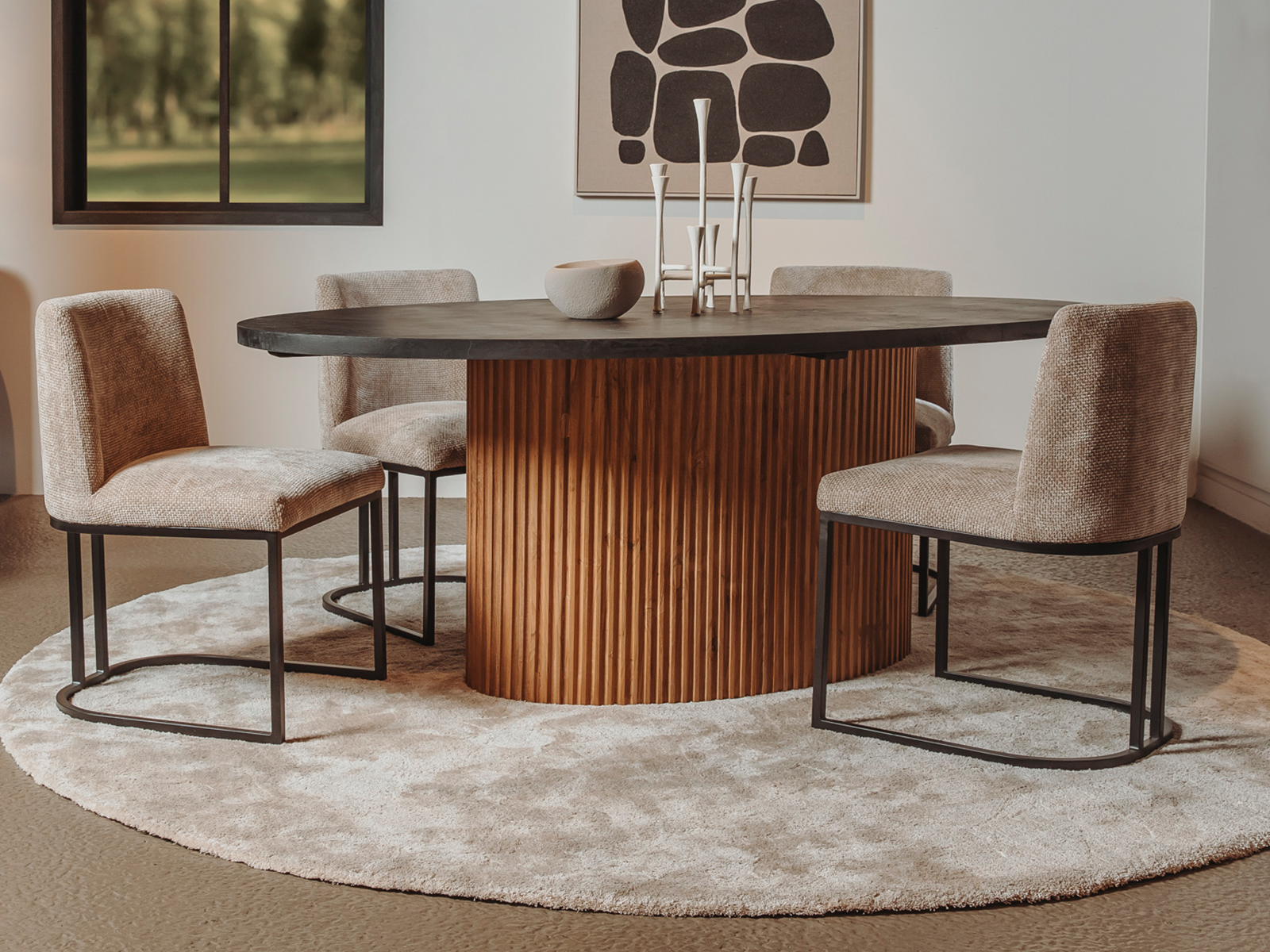 eetkamerstoel zonder armleuning