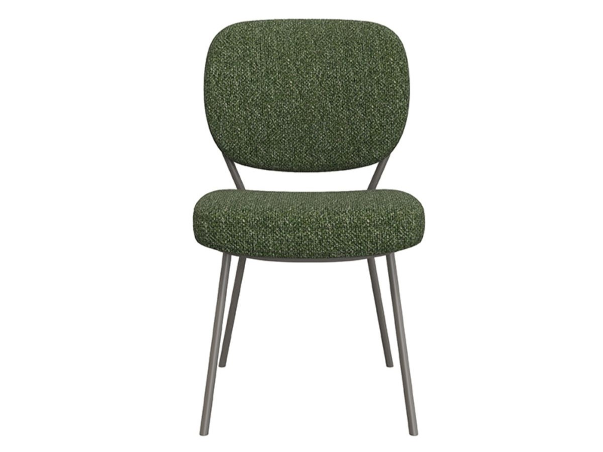 Eetkamerstoel Solis - forest - zonder arm - metaalkleur dark green