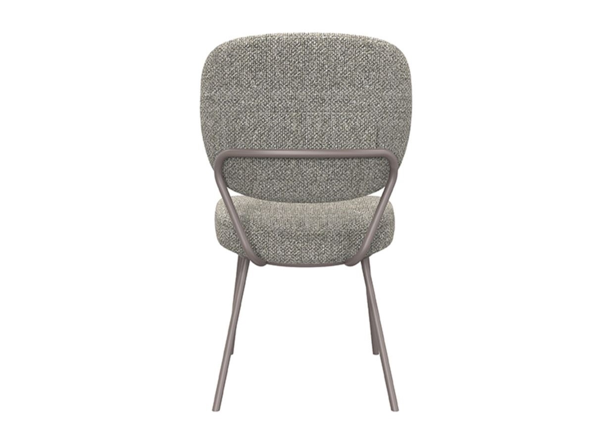 Eetkamerstoel Solis - mushroom - zonder arm - metaalkleur brons