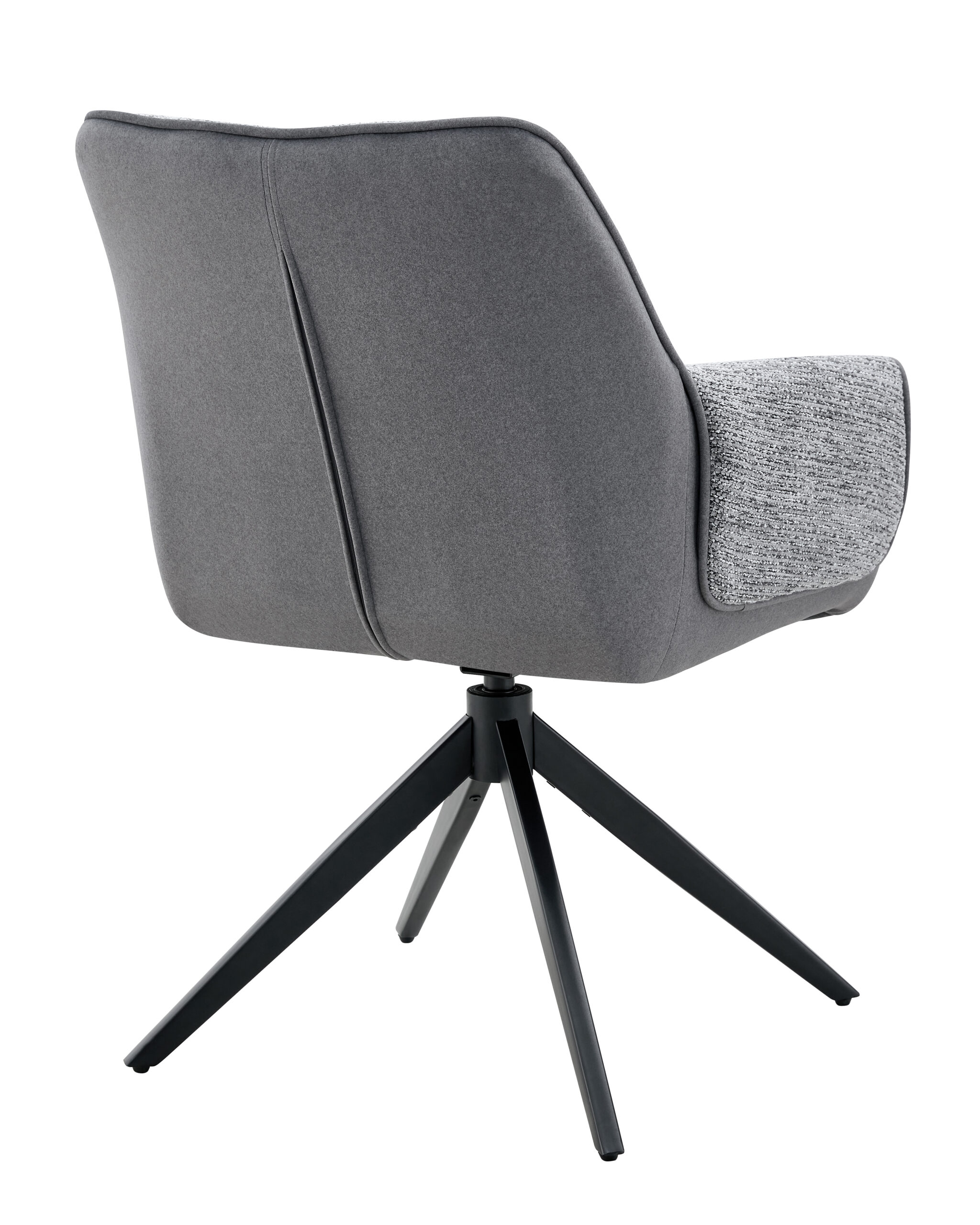 Eetkamerstoel Twist - grey - metaalkleur zwart