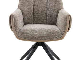 Eetkamerstoel Twist - liver - metaalkleur zwart Eetkamerstoel Twist - liver - metaalkleur zwart