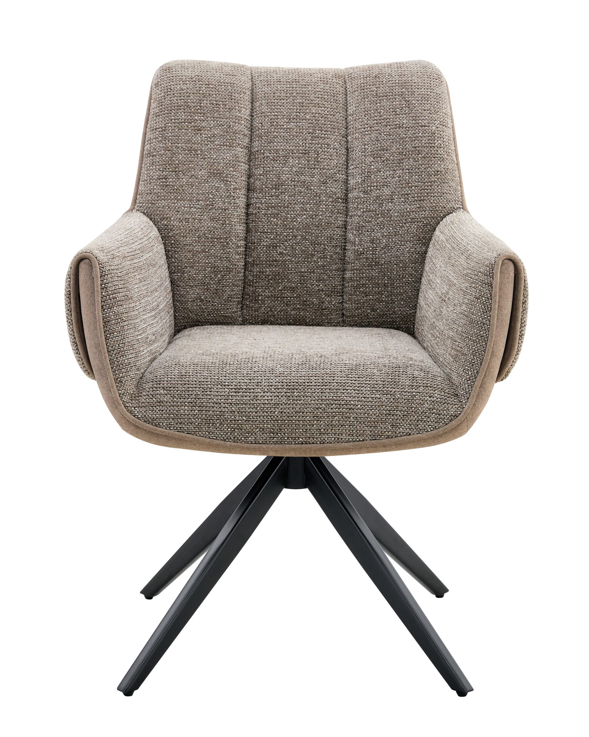 Eetkamerstoel Twist - liver - metaalkleur zwart