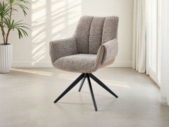 Comfortabele draaistoel met armleuningen