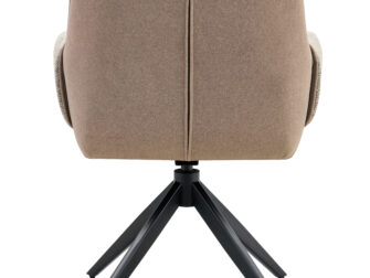 Eetkamerstoel Twist - liver - metaalkleur zwart Eetkamerstoel Twist - liver - metaalkleur zwart