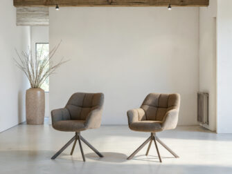 Eetkamerstoel Vico - bouclé darkbrown Eetkamerstoel Vico - bouclé darkbrown