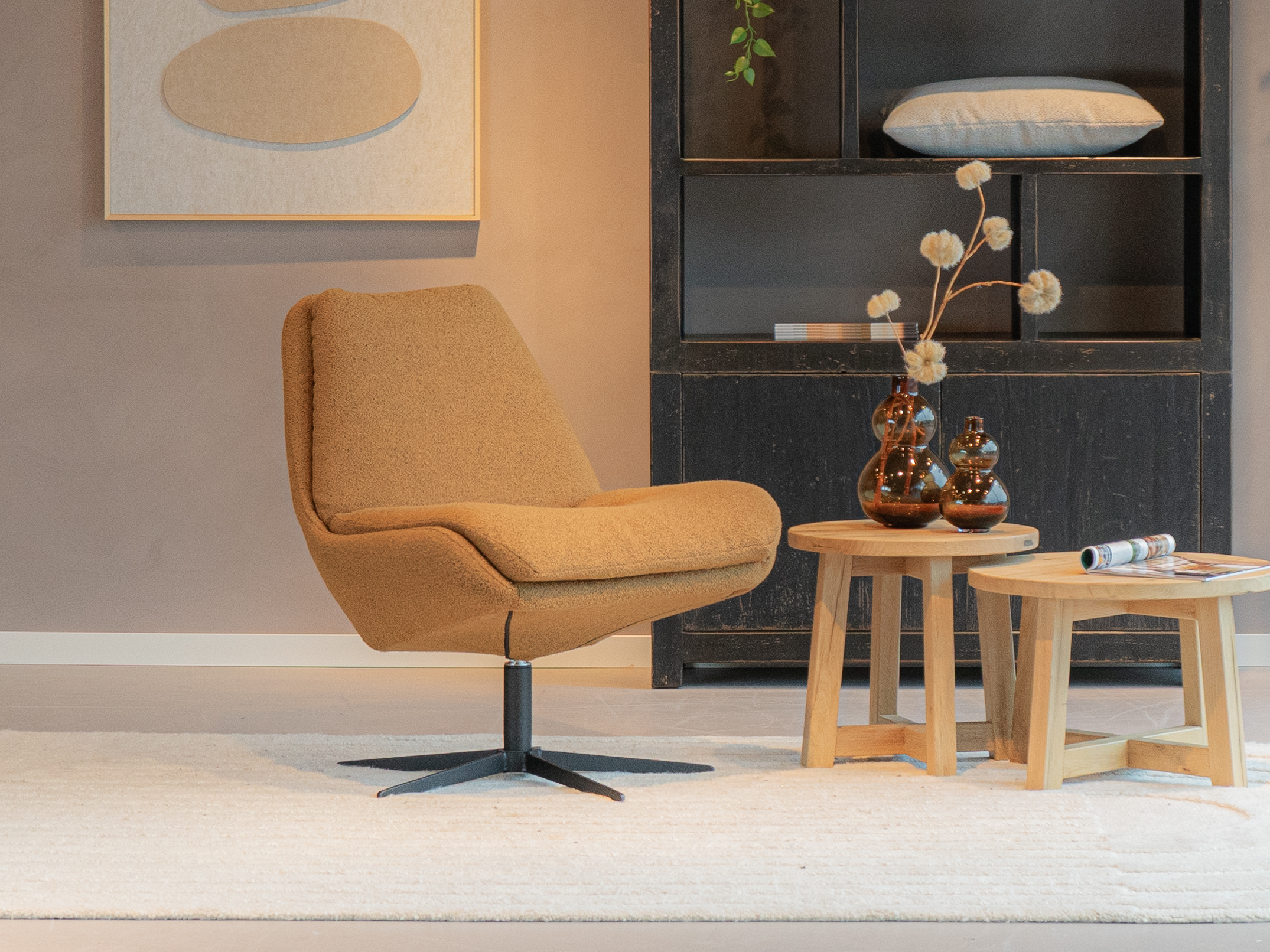 brons kleurige fauteuil kopen